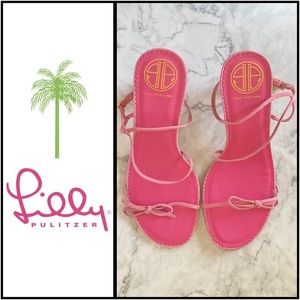 NIB Lilly Pulitzer suede strappy sandals, 9